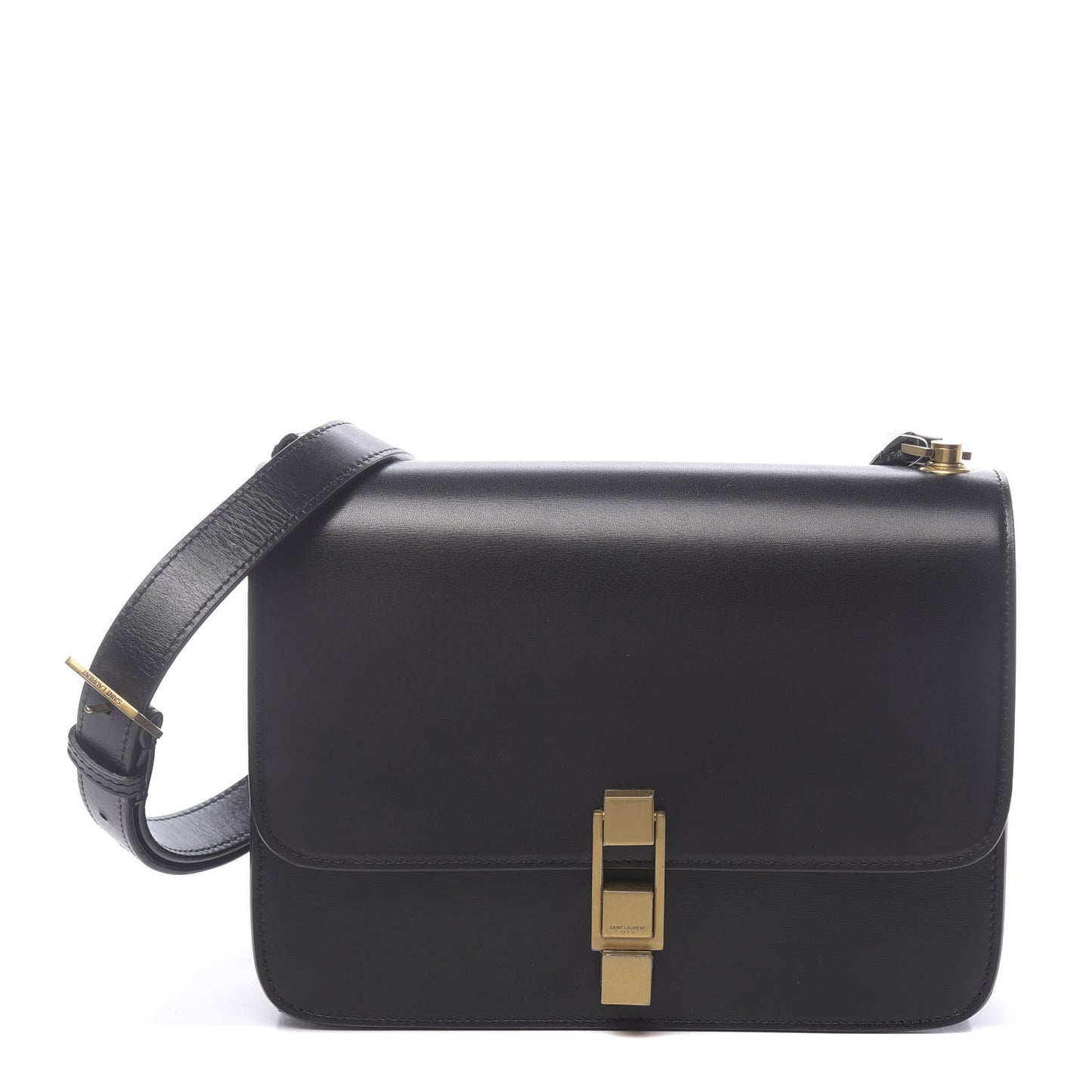 Smooth Calfskin Carre Satchel Black