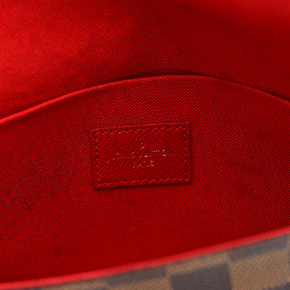 Louis Vuitton Damier Ebene Pochette Felicie Chain Wallet 6 of 9
