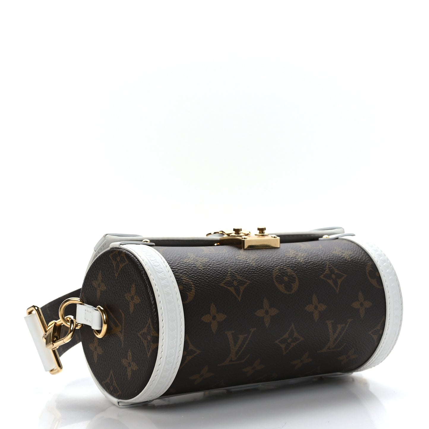 Monogram LV Match Papillon Trunk White