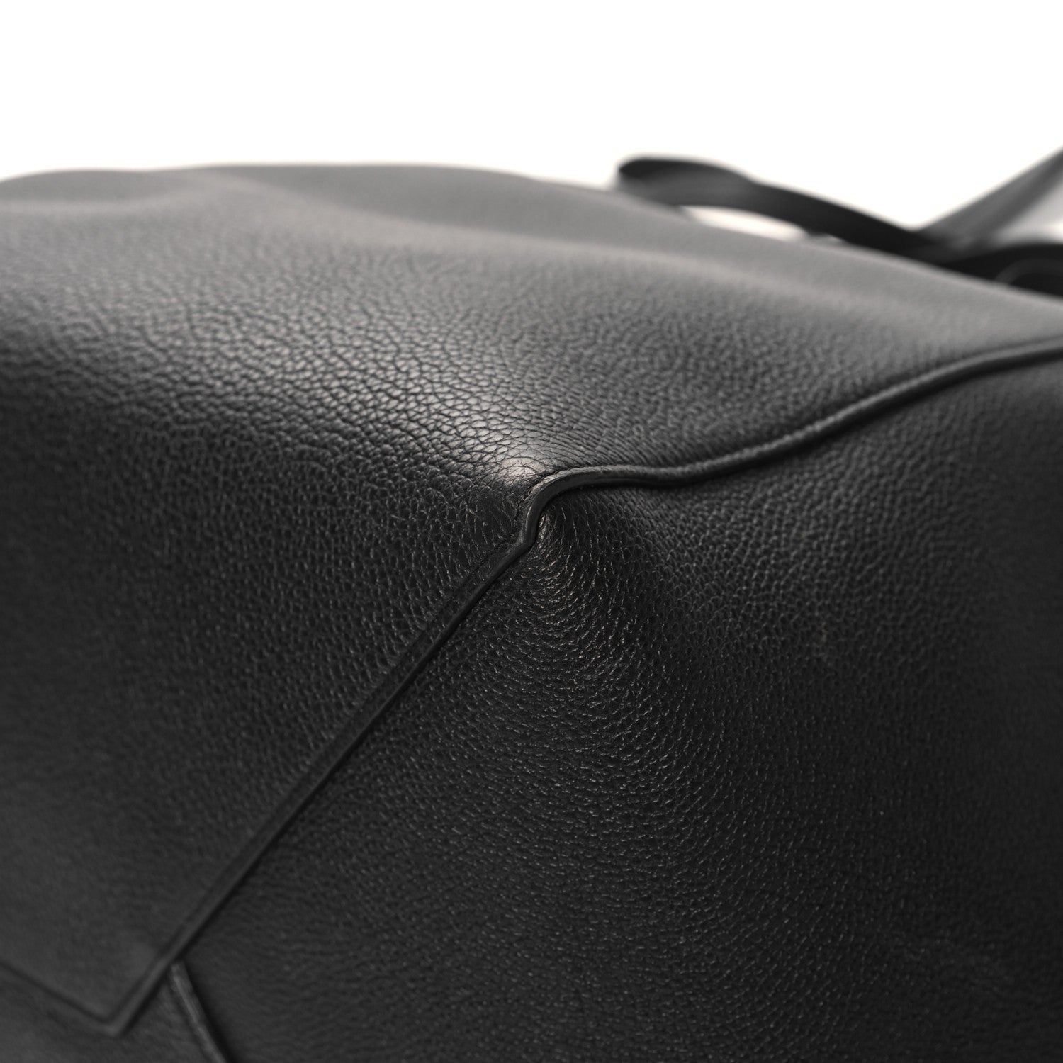 Celine Soft Grained Calfskin Medium Belt Cabas Phantom Black 9 of 11