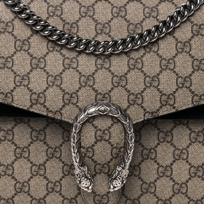 Gucci GG Supreme Monogram Medium Dionysus Shoulder Bag Black 8 of 12