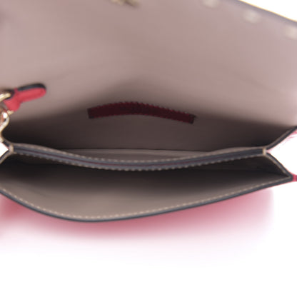 Valentino Garavani Nappa Small Rockstud Wristlet Clutch Fragola 5 of 9