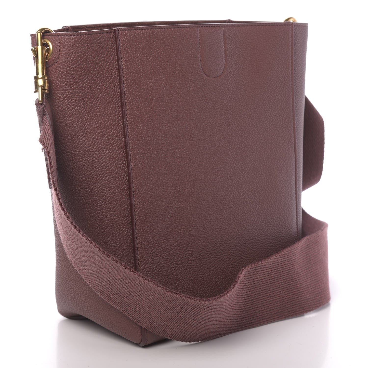 Celine Soft Grained Calfskin Small Sangle Bucket Bag Burgundy 3 of 9