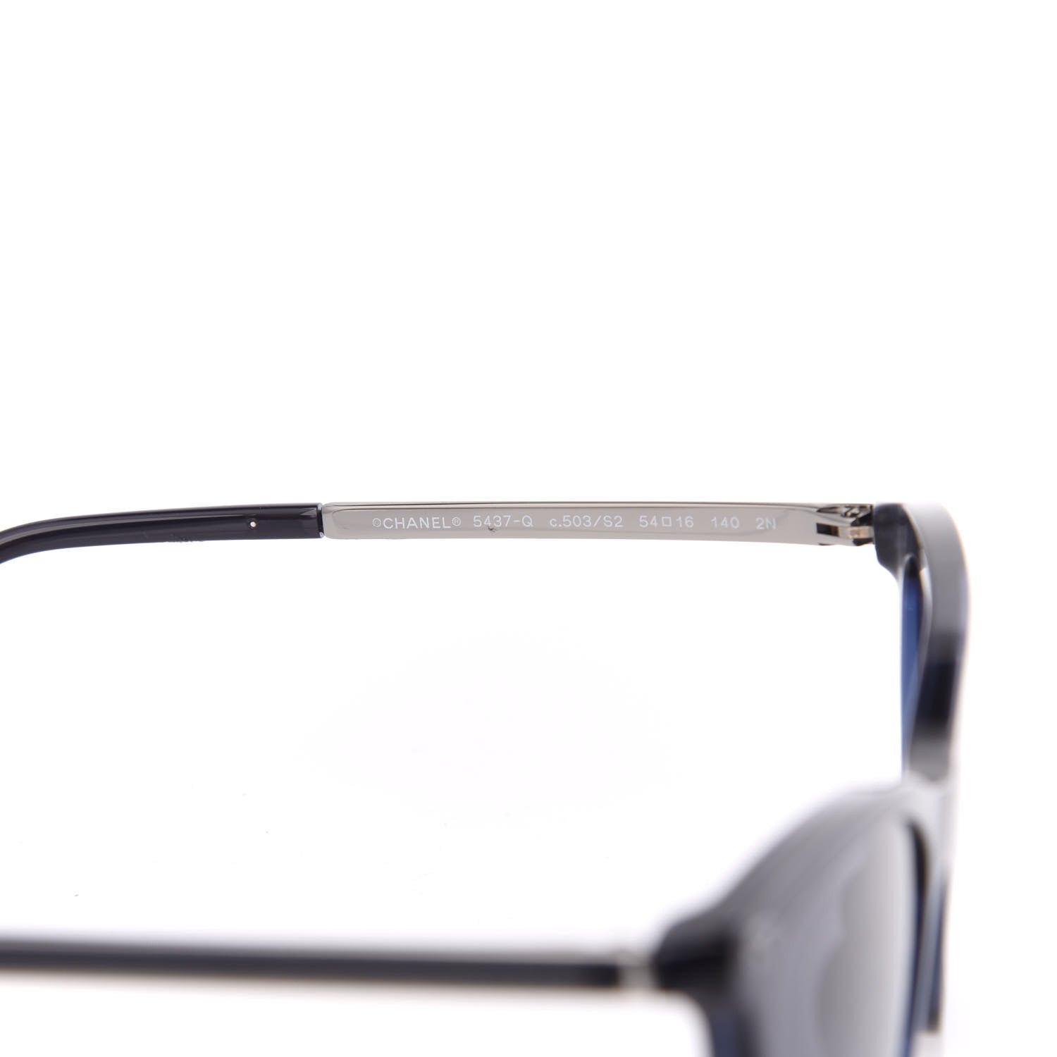 Chanel CC Cat Eye Sunglasses 5437-Q Dark Blue 5 of 8