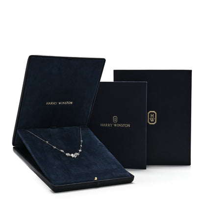 Harry Winston Platinum Diamond Forget-Me-Not Multi Motif Pendant Necklace 6 of 6
