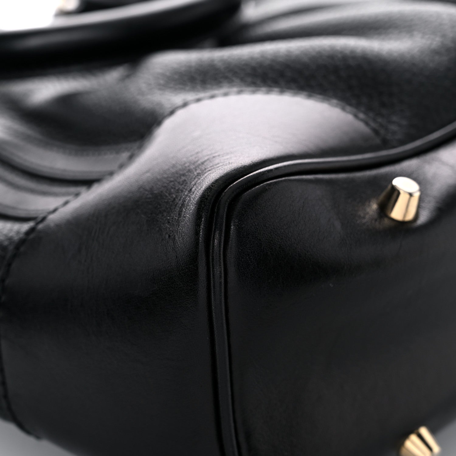 Burberry Calfskin Medium Whipstitch Tote Black 10 of 12