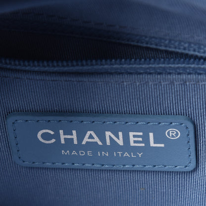 Chanel Iridescent Lambskin Calfskin Quilted Small Gabrielle Hobo Blue 6 of 9