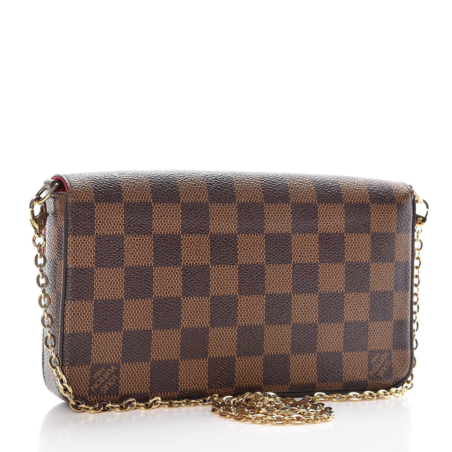 Damier Ebene Pochette Felicie Chain Wallet