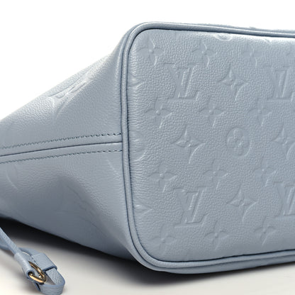 Louis Vuitton Empreinte Monogram Giant Neverfull MM Blue Hour 10 of 11