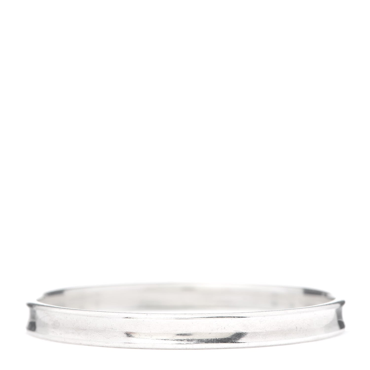 Tiffany Sterling Silver Narrow 1837 Bangle Bracelet 3 of 4