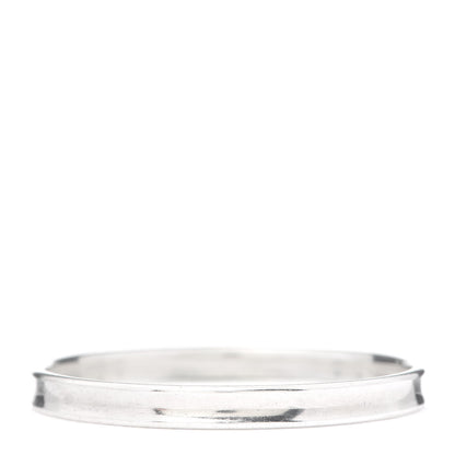 Tiffany Sterling Silver Narrow 1837 Bangle Bracelet 3 of 4