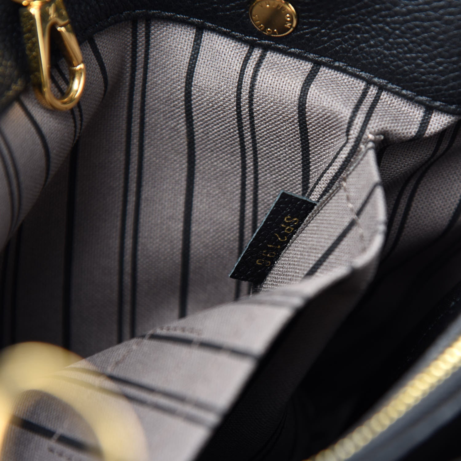 Louis Vuitton Empreinte Montaigne BB Black 9 of 10