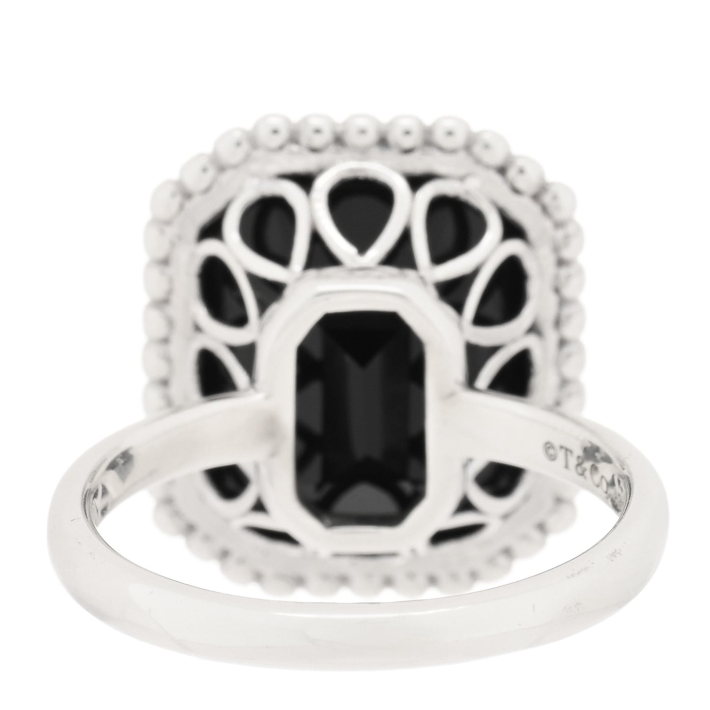 Sterling Silver Black Onyx Ziegfeld Daisy Ring 55 7.25