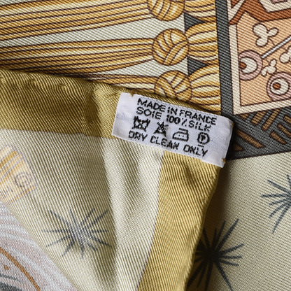 Hermes Silk Sur Un Tapis Volant Scarf 90 7 of 8