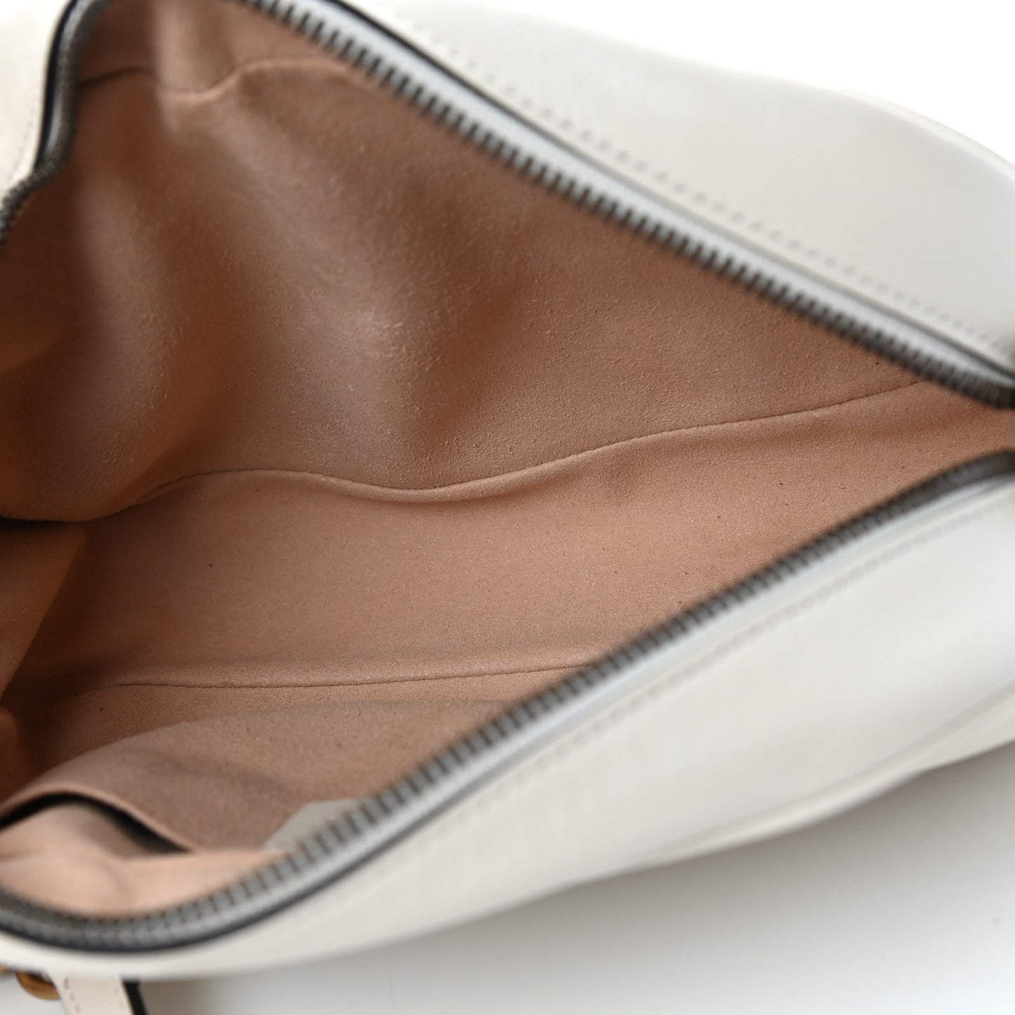 Calfskin Matelasse Small GG Marmont Chain Shoulder Bag White