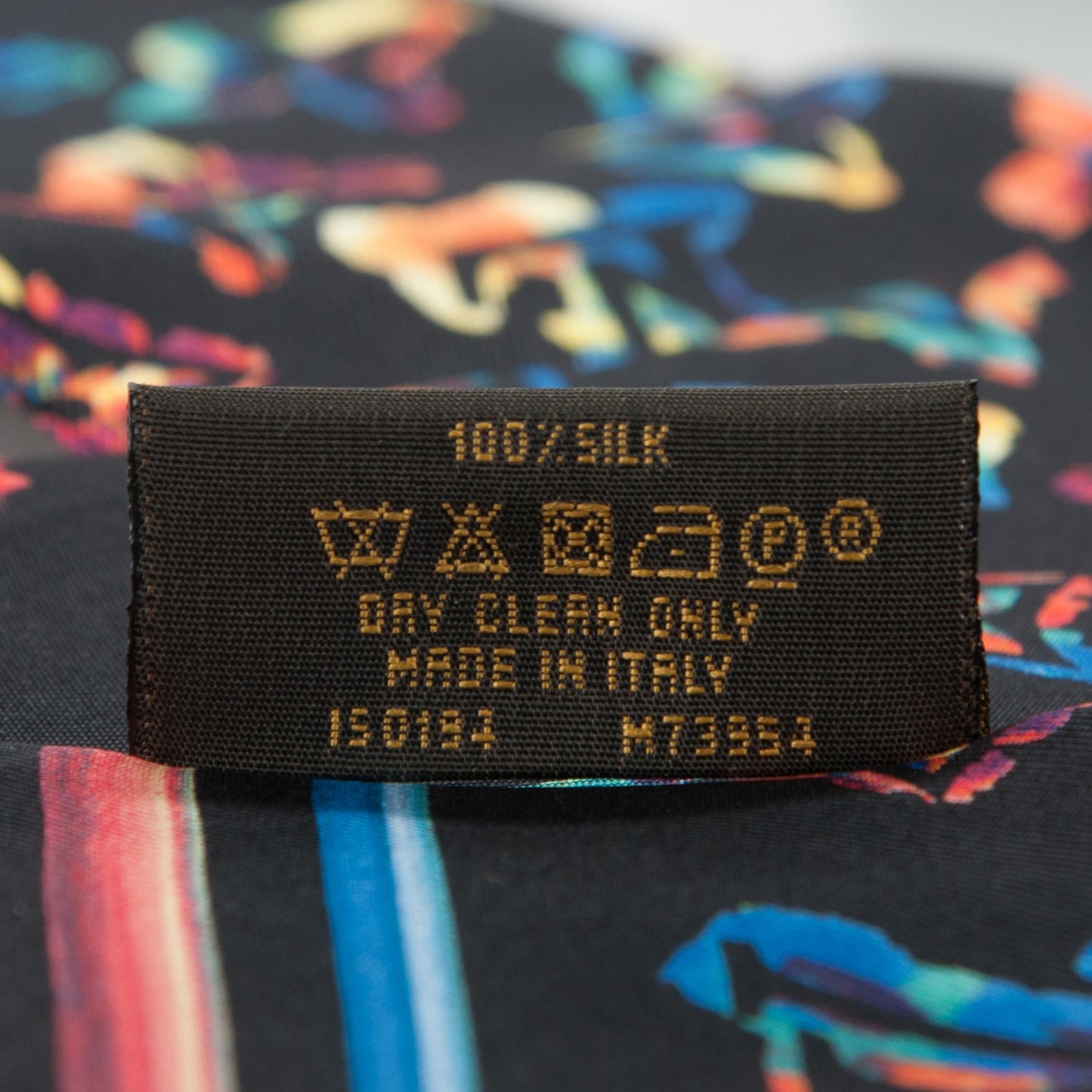 Silk Monogram Rainbow Bandeau Black