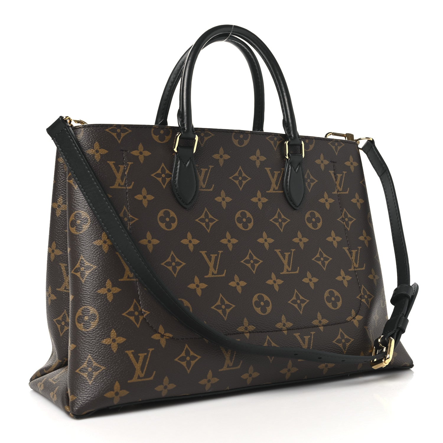 Louis Vuitton Monogram Flower Tote Black 3 of 12