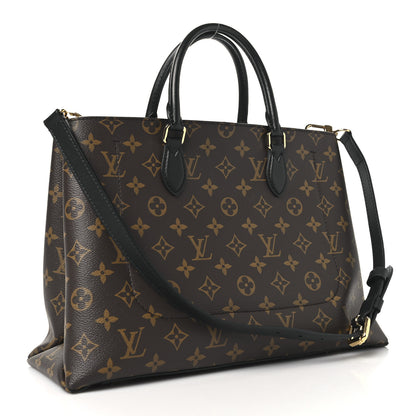 Louis Vuitton Monogram Flower Tote Black 3 of 12