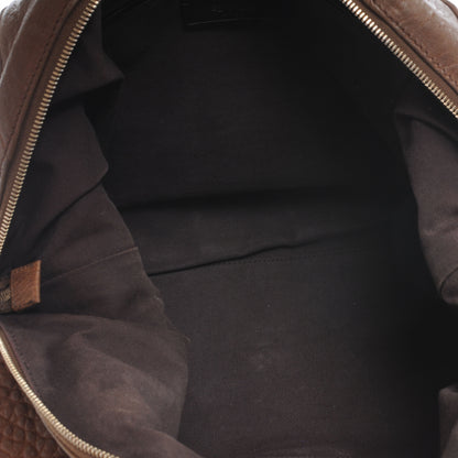Saint Laurent Pebbled Lambskin Easy Sac Brown 5 of 7
