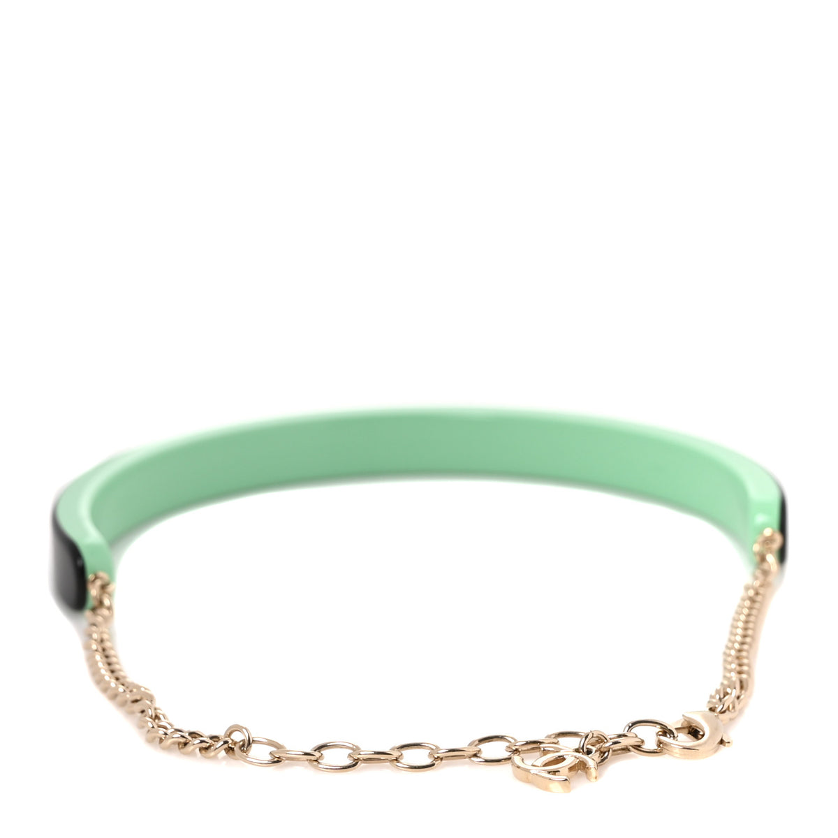 Resin Logo Choker Green Black