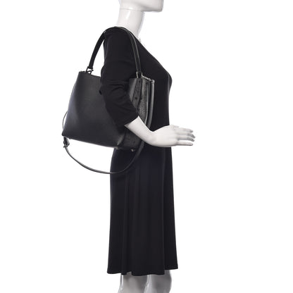 MCM Grained Calfskin Visetos Medium Sarah Hobo Black 2 of 10