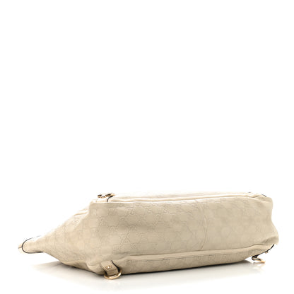 Gucci Guccissima Large Abbey Tote Off White 3 of 17