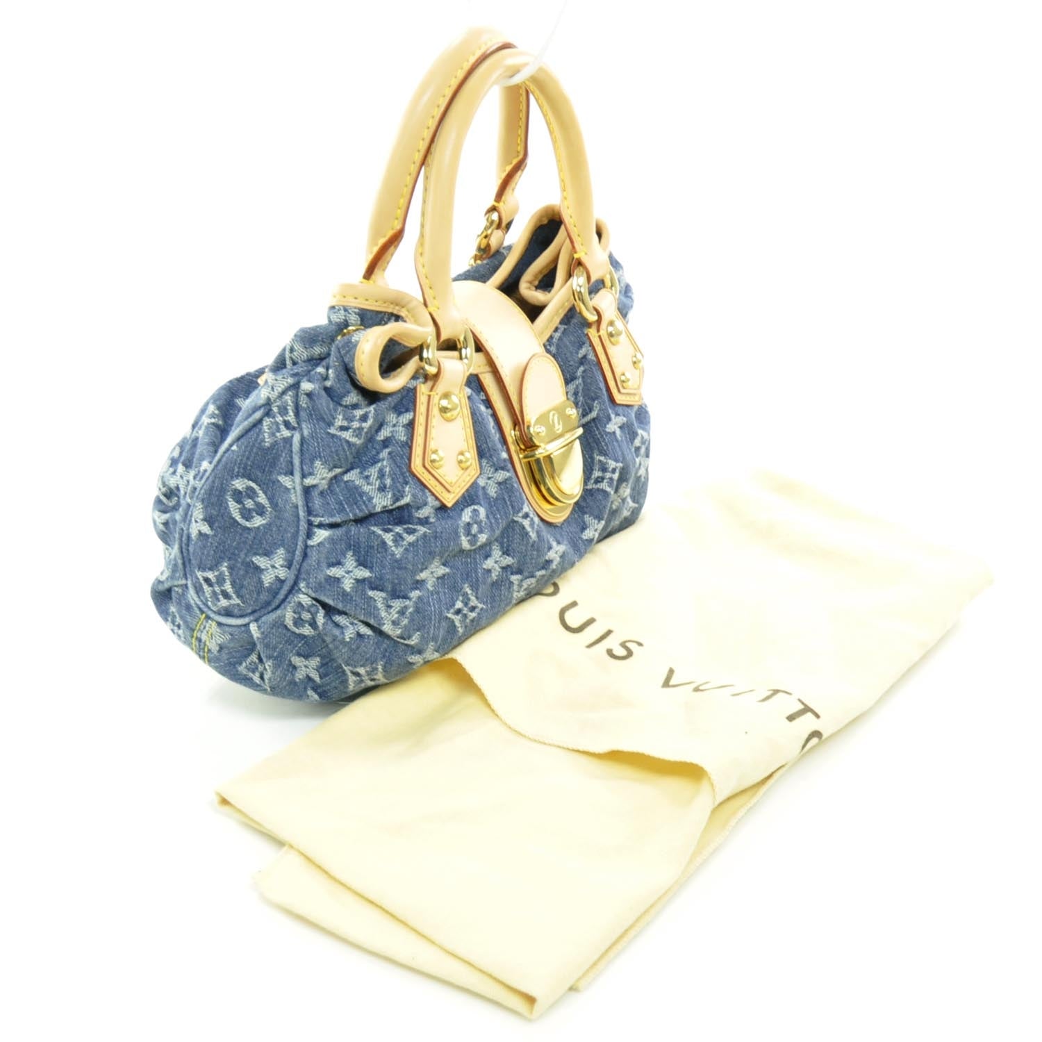 Louis Vuitton Denim Pleaty Blue 3 of 8