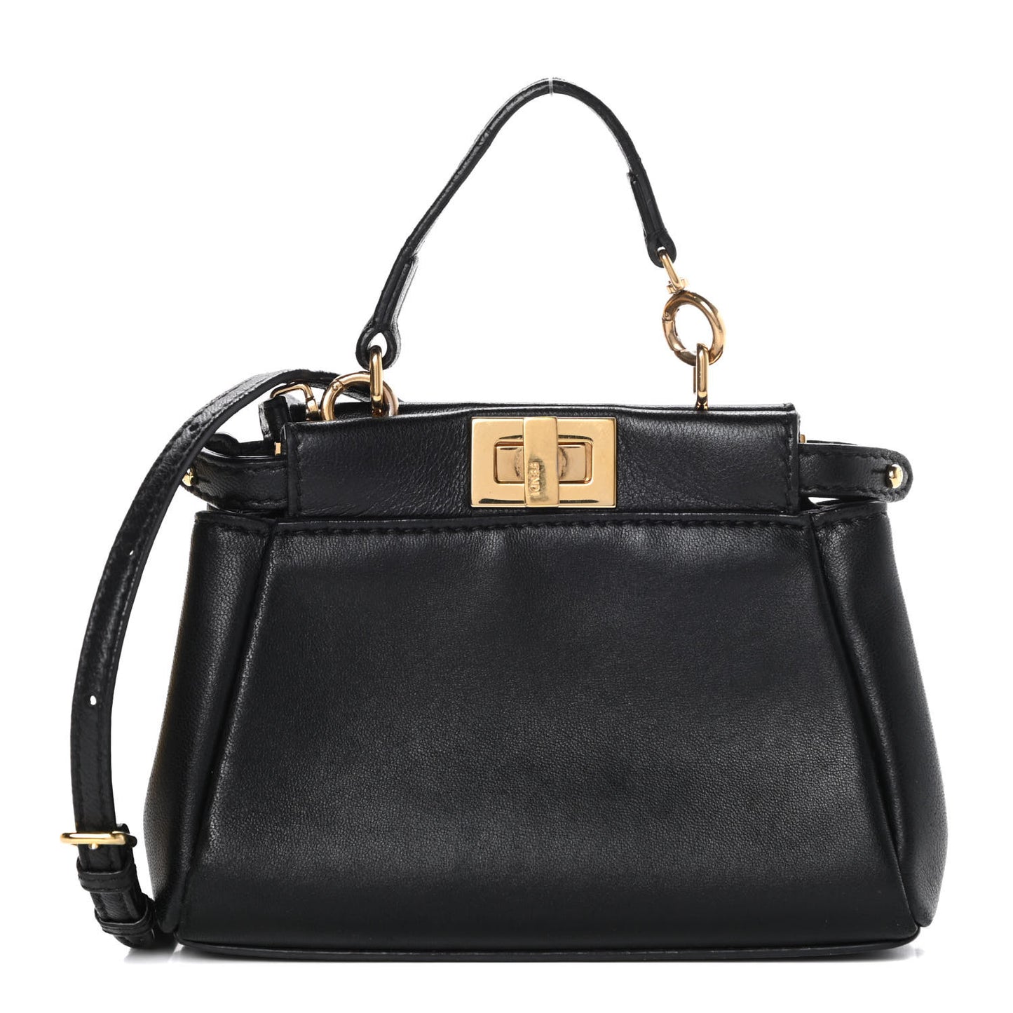 Nappa Micro Peekaboo Iconic Satchel Black