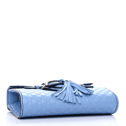 Gucci Soft Microguccissima Mini Emily Chain Shoulder Bag Mineral Blue 4 of 10