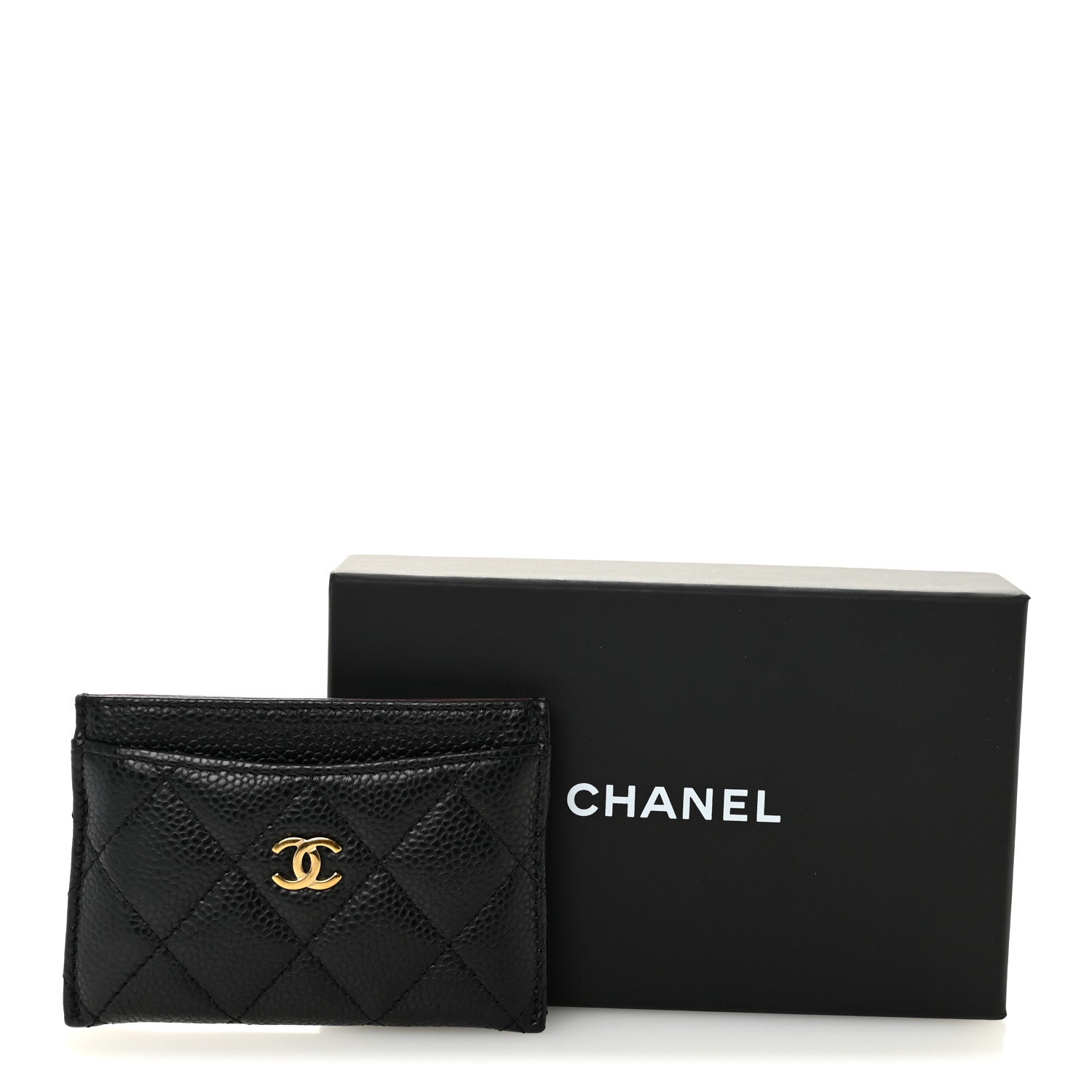 Chanel Caviar Quilted Card Holder Black 9 of 9