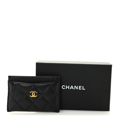 Chanel Caviar Quilted Card Holder Black 9 of 9