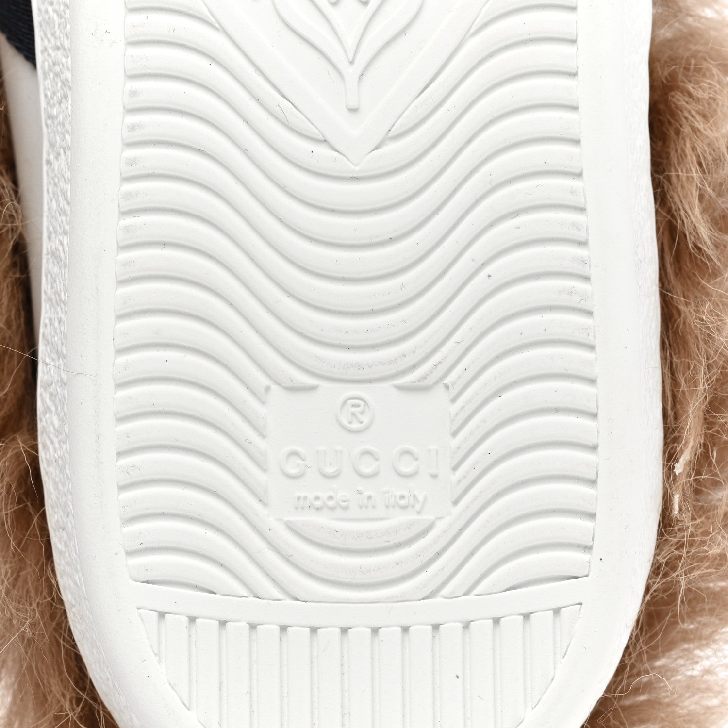 Gucci Calfskin Wool Web Bee Embroidered Womens Ace Sneakers 39.5 White 6 of 8