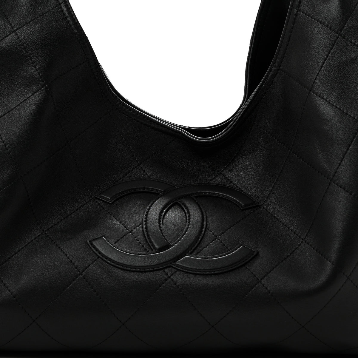 Chanel Lambskin Quilted Neo Cabas Shopping Tote Black 9 of 11