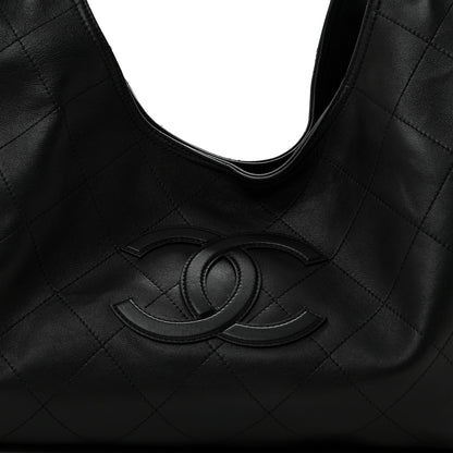 Chanel Lambskin Quilted Neo Cabas Shopping Tote Black 9 of 11