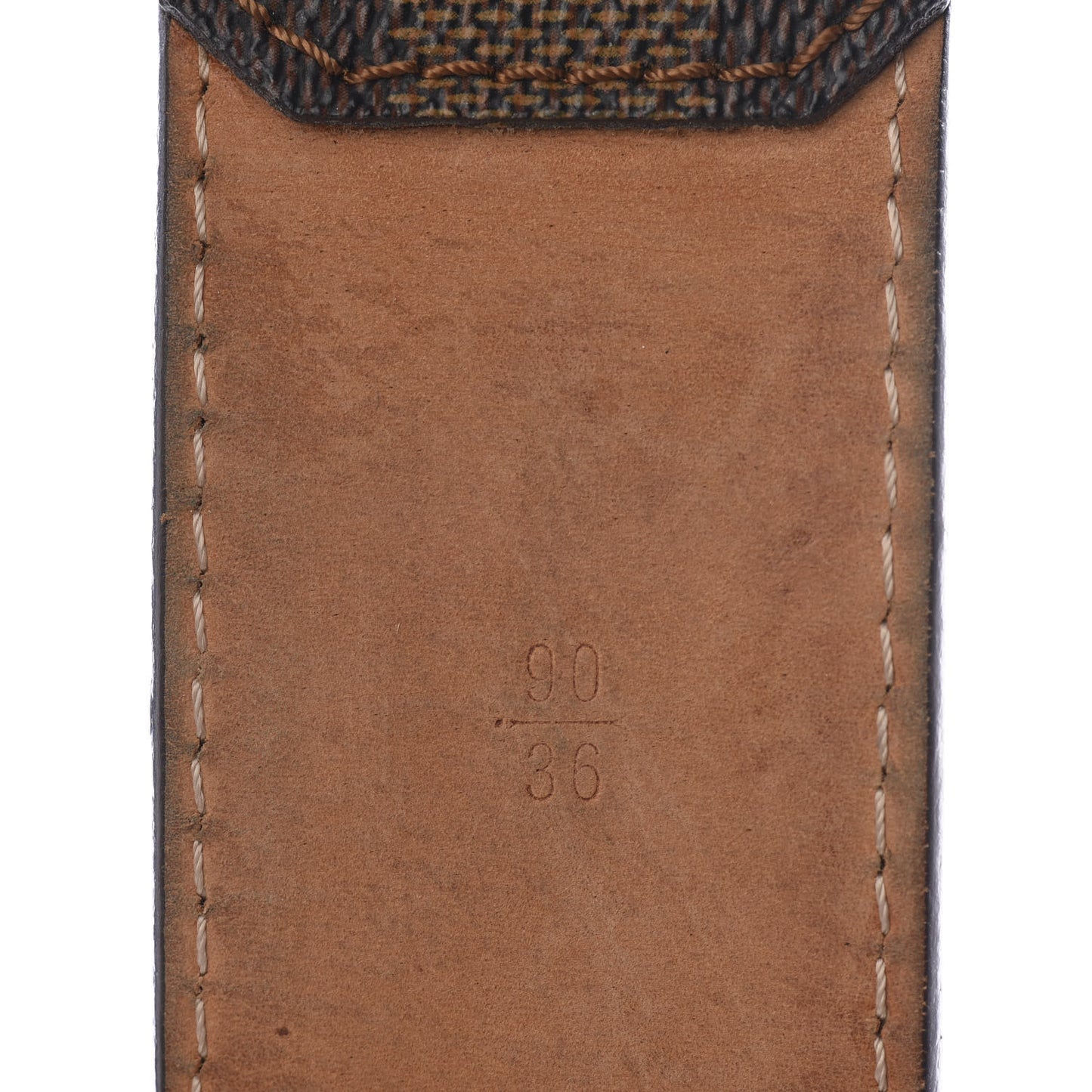 Damier Ebene Inventeur Belt 90 36