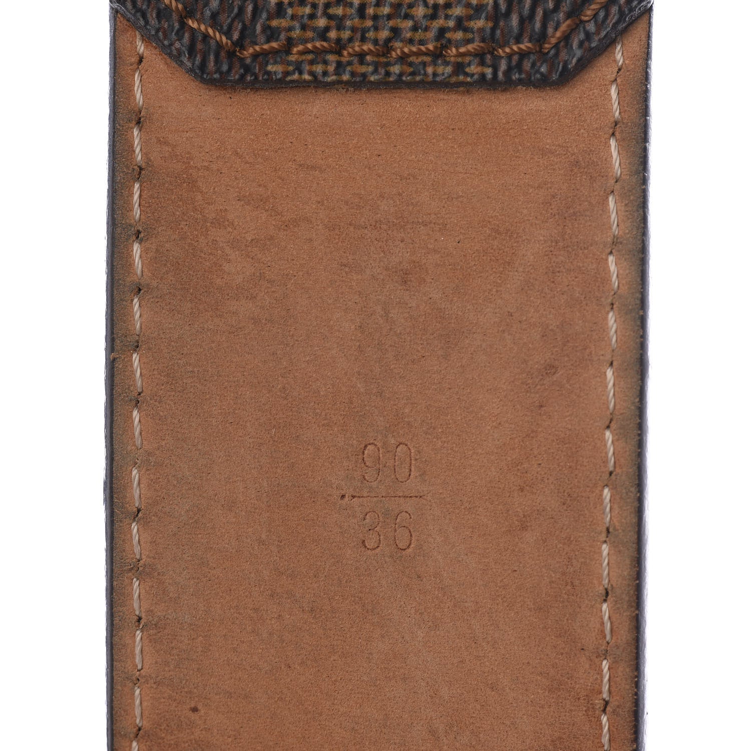 Louis Vuitton Damier Ebene Inventeur Belt 90 36 5 of 6