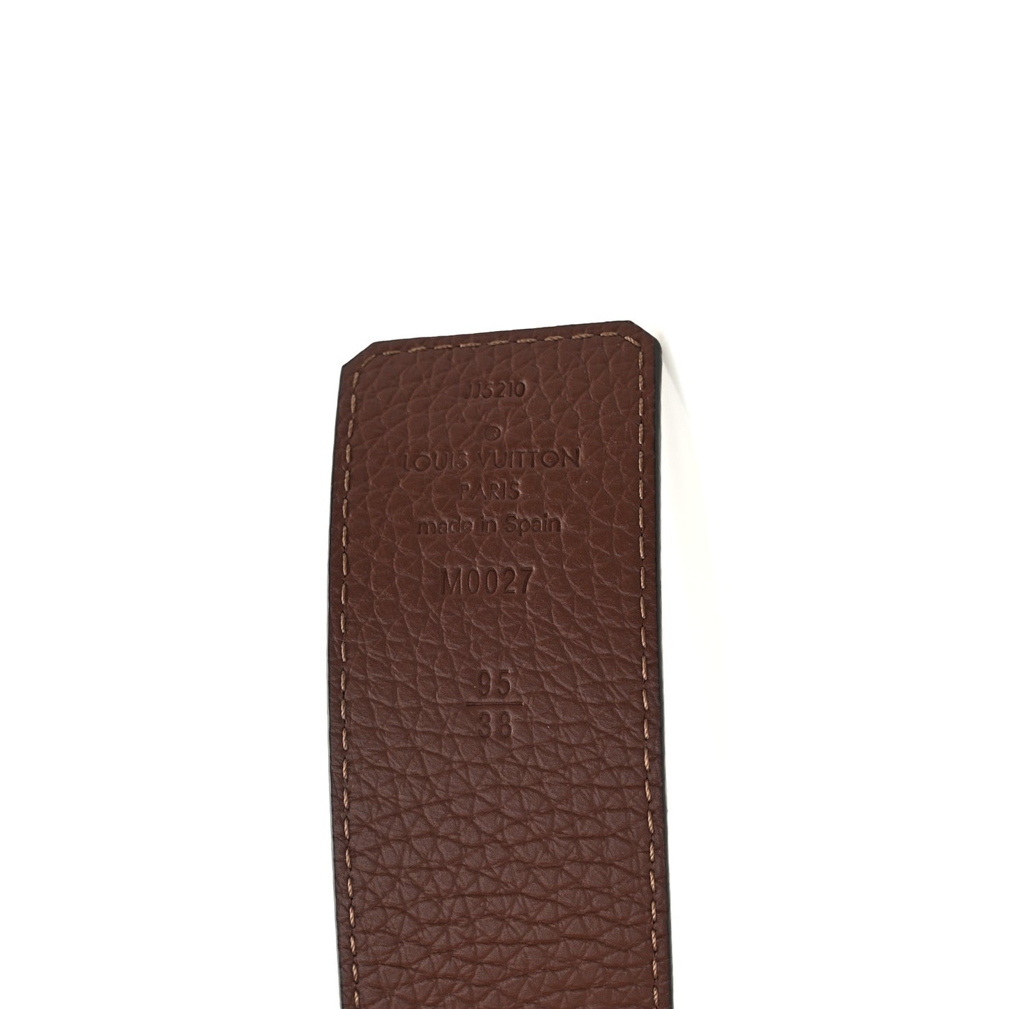 Taurillon LV Mens Tilt 40mm Reversible Belt 95 38 Navy Cognac