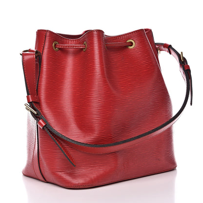 Louis Vuitton Epi Petit Noe Castillan Red 3 of 19
