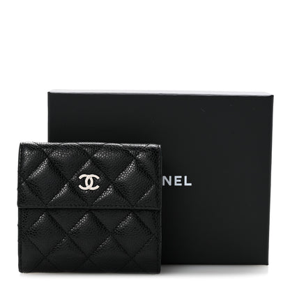Chanel Caviar Quilted Compact French Flap Wallet Black 12 of 12