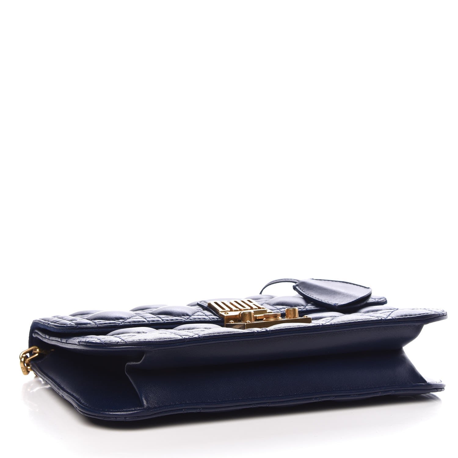 Christian Dior Lambskin Cannage Large Dioraddict Flap Bag Indigo Blue 4 of 8