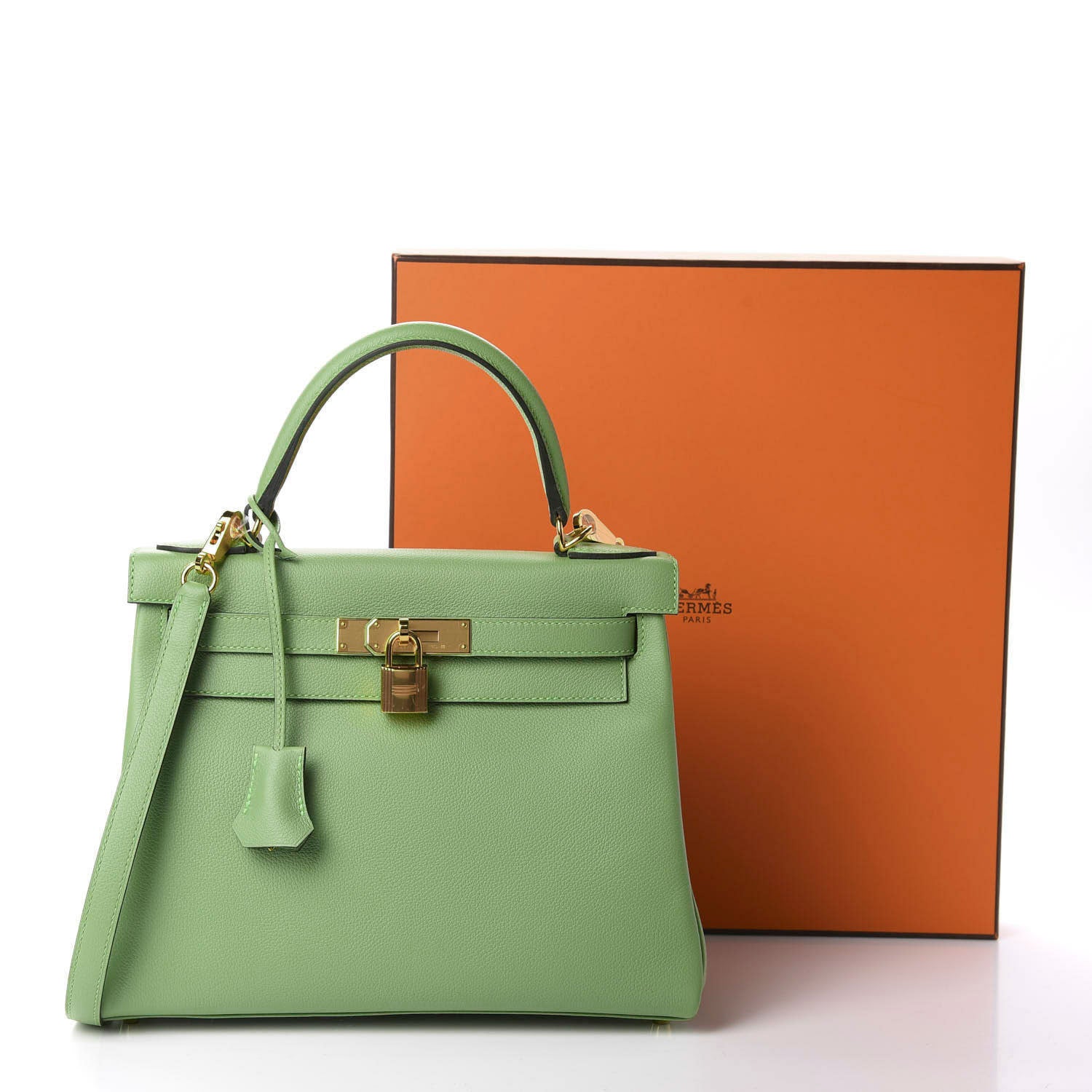 Hermes Evercolor Kelly Retourne 28 Vert Criquet 11 of 11
