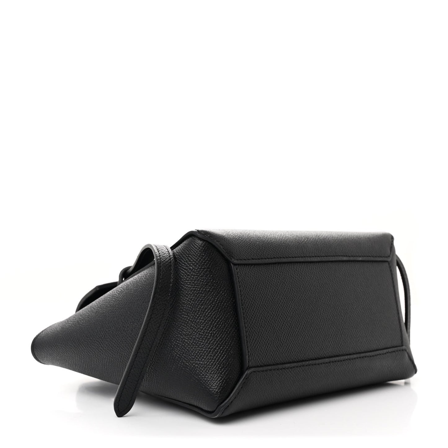Grained Calfskin Nano Belt Bag Black