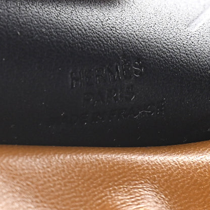 Hermes Milo Lambskin Grigri Rodeo Pegase Horse Bag Charm MM Sesame Black Bleu Saphir 3 of 5