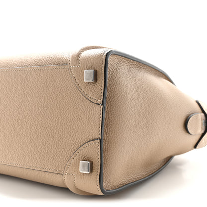 Celine Drummed Calfskin Micro Luggage Dune 9 of 9