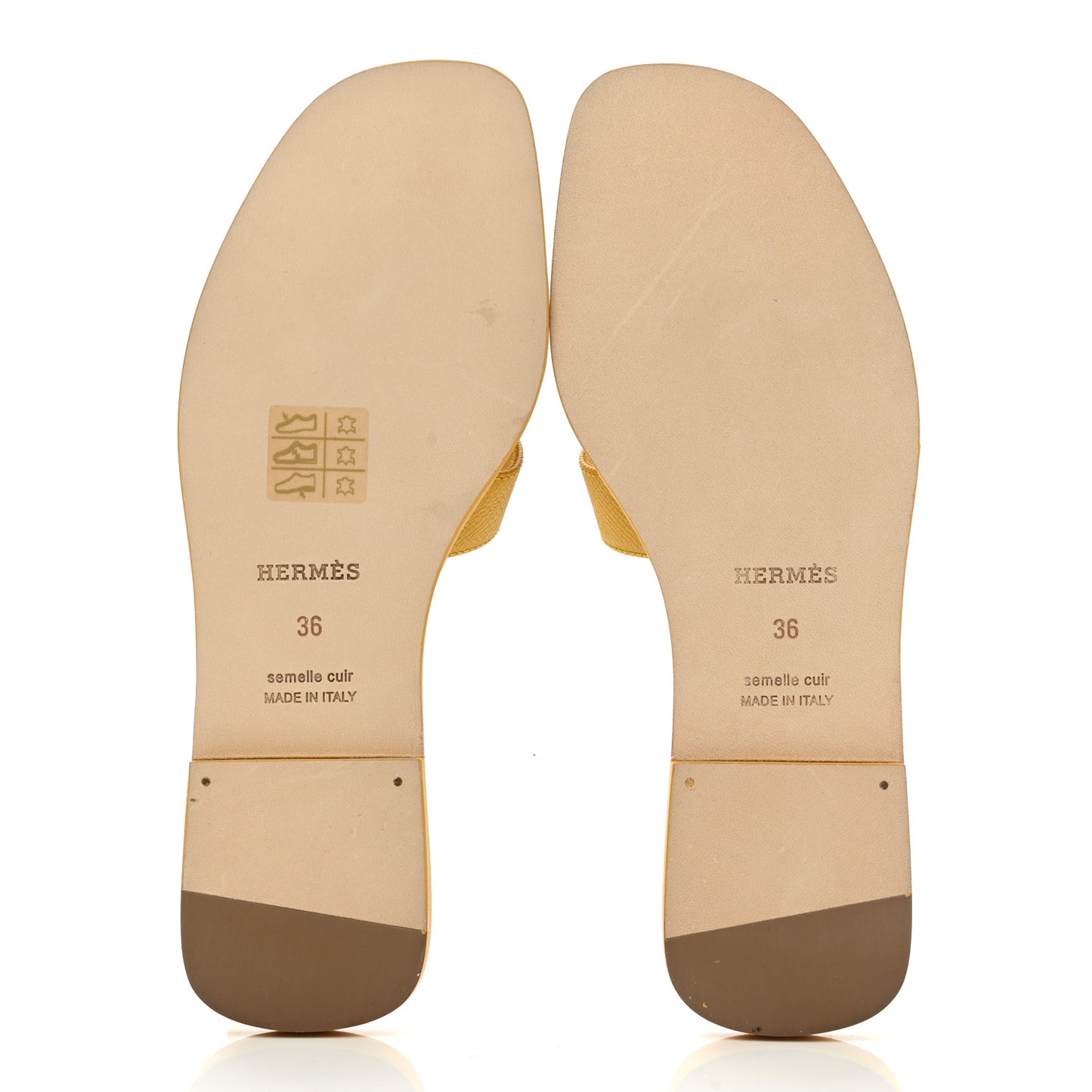 Epsom Oran Sandals 36 Jaune Sable