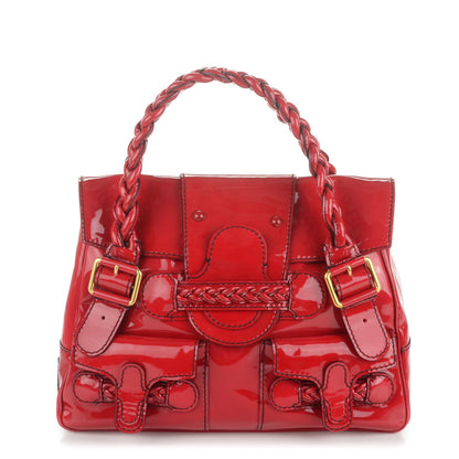 Valentino Garavani Patent Large Histoire Red 1 of 8
