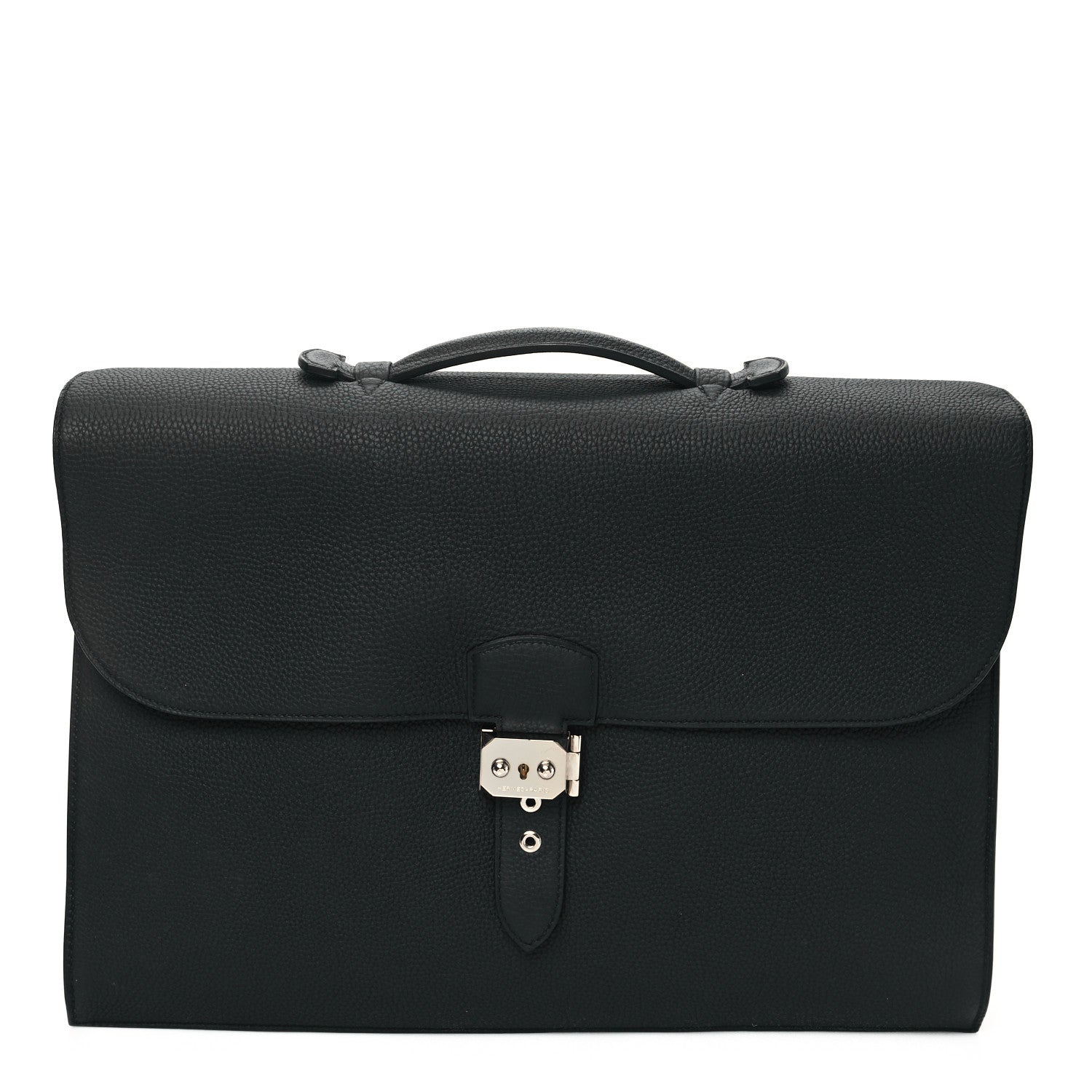 Hermes Togo Sac A Depeches 41 Briefcase Black 1 of 12