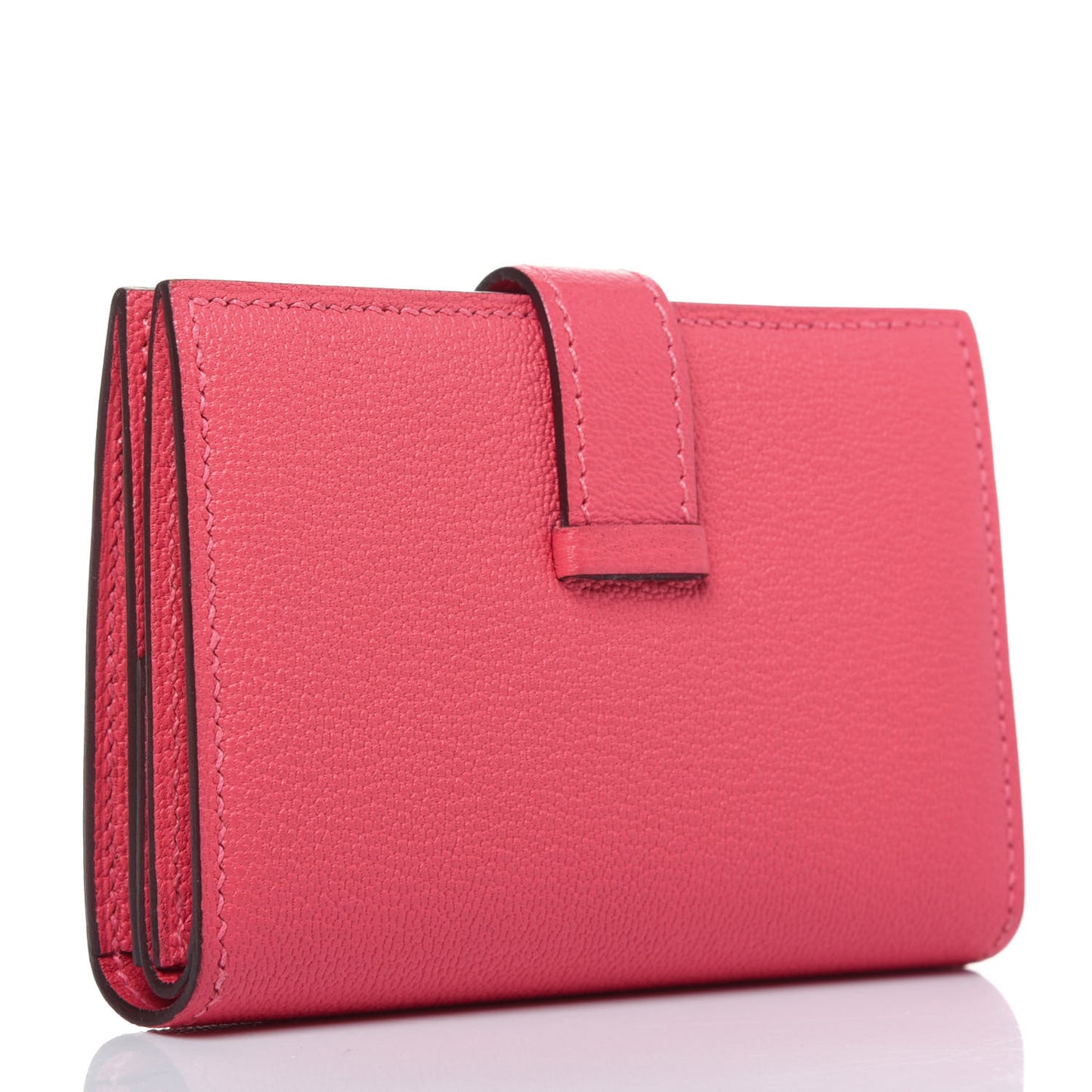 Chevre Mysore Mini Bearn Wallet Rose Lipstick