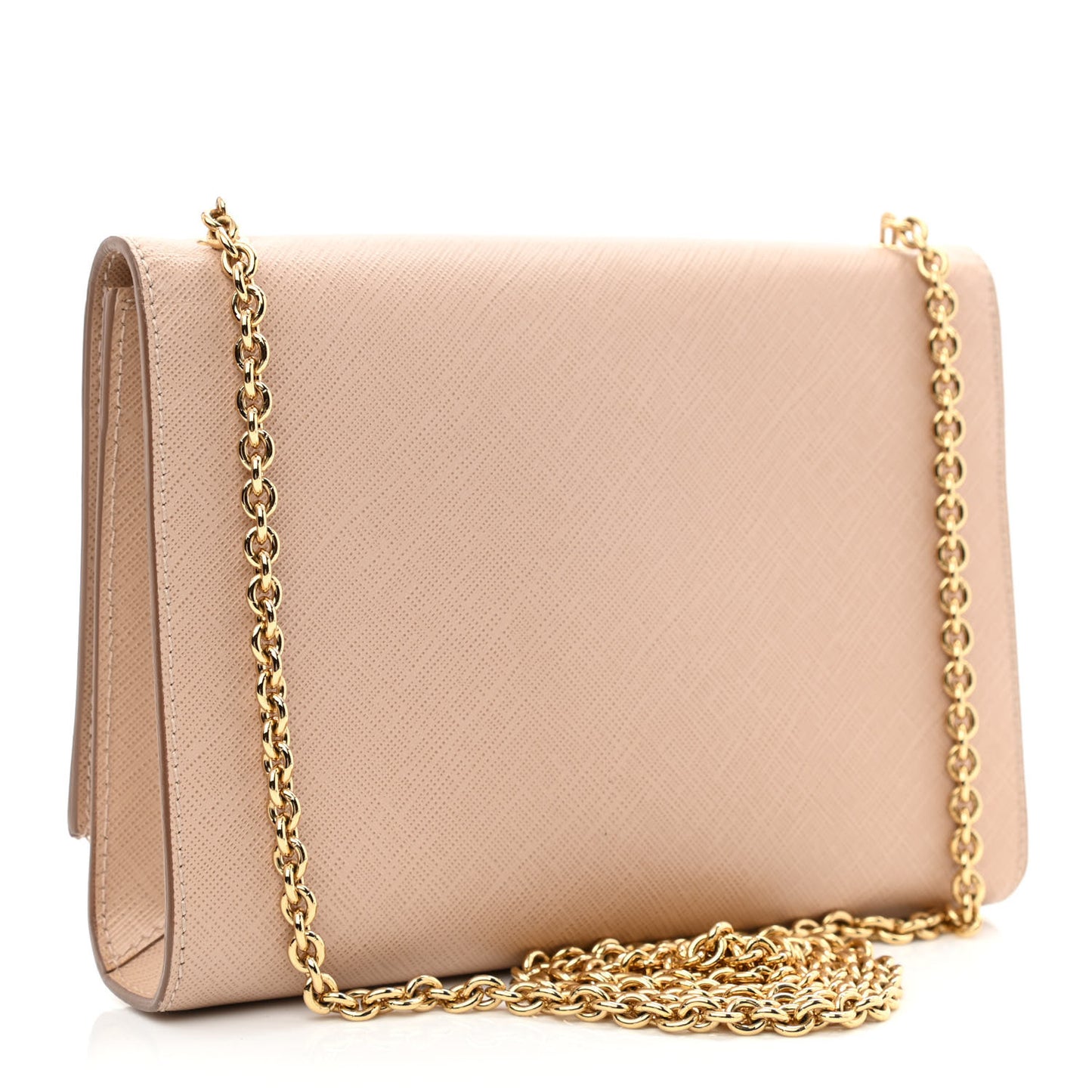 Hammered Calfskin Mini Miss Vara Bow Chain Bag New Bisque