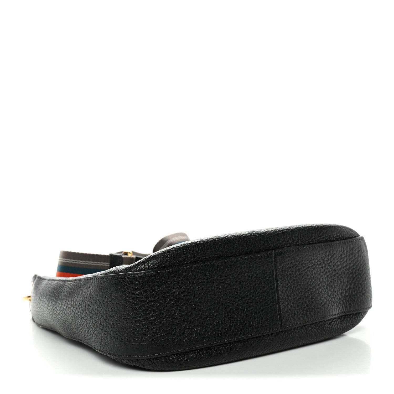 Prada Vitello Phenix Small Zippered Messenger Hobo Black 4 of 10